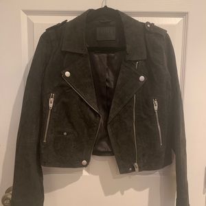Sl8 medium suede dark grey suede jacket